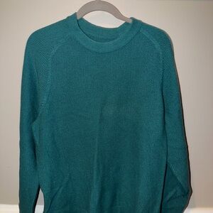 Lululemon Men's Teal Crewneck Sweater